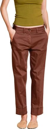 Mason's New York Carrot Chino - Dames - Chinos - Bruin - S - Katoen - Broeken