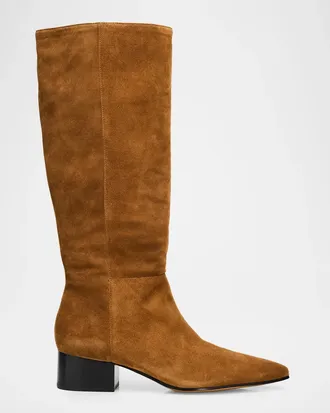 Vince Adan 40MM Suede Knee-High Boots