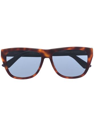 Gucci Zonnebril met schildpadschild design - Bruin