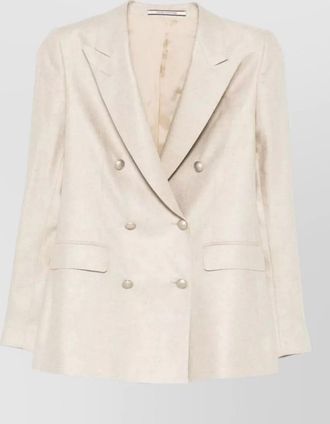 Tagliatore womens double breasted jacket notch lapels