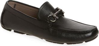 Ferragamo Parigi Bit Driving Shoe in Nero Grey at Nordstrom, Size 9