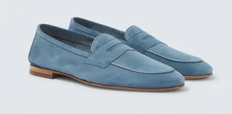 Frescobol Carioca Leme suede penny loafers