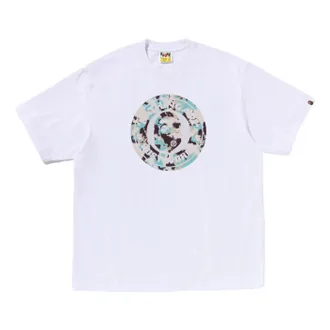 A Bathing Ape Map Camo Busy Works Relaxed Fit T-Shirt White 1L30-110-320-WHT