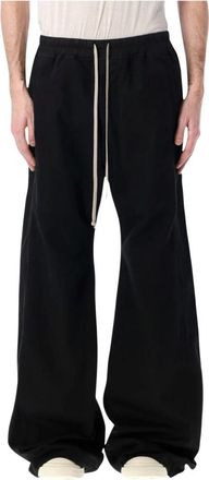 Rick Owens Wide Pusher Pants - Heren - Sweatpants - Zwart - L - Nylon - Broeken