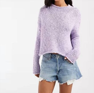 Free People Womens Opal Sweater In Purple/satin