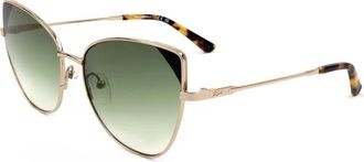 Karl Lagerfeld Kl 341S Zonnebril - Dames - Zonnebrillen - Geel - 56 MM - Accessoires