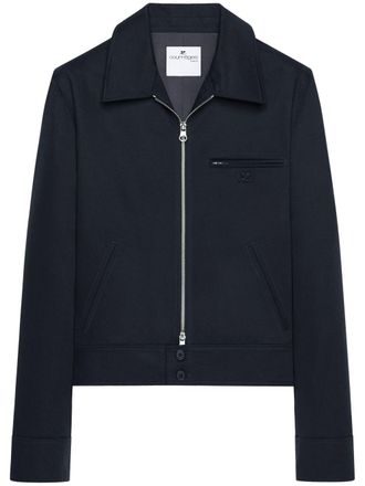 Courr&egrave;ges Navy Blue Casual Jacket