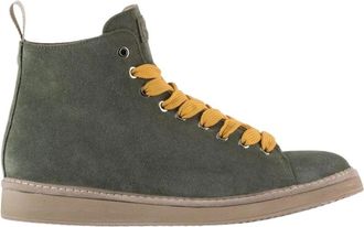 Panchic Enkellaars Su&egrave;de Microvezel Voering - Heren - Veterlaarzen - Groen - 40 EU - Su&egrave;de - Schoenen