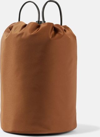 The Row Sporty leather-trimmed backpack