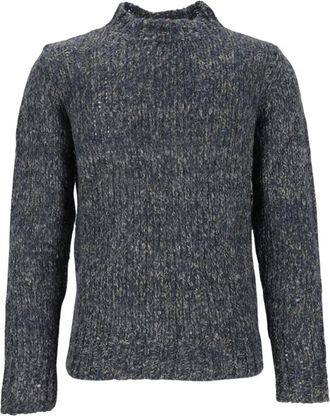 Barena Mareselo Trui - Heren - Ronde hals truien - Blauw - L - Wol - Truien & Vesten