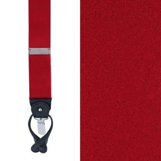 Trafalgar Store Kenton Felt Wool Convertible Suspenders in Red at Nordstrom