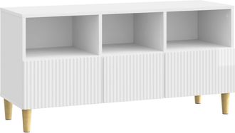 vidaXL Mueble De Tv 102 X 34,5 X 50 Cm Brillante Madera De Ingenier&iacute;a Vidaxl