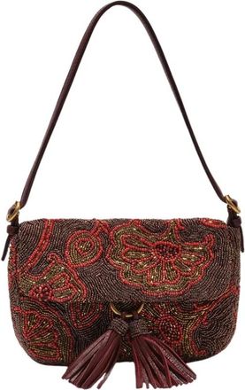 Maliparmi Blossom Embroidery Baguette - Dames - Schoudertassen - Veelkleurig - ONE Size - Katoen - Tassen