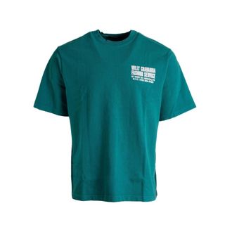 Willy Chavarria Tops, Heren, Groen, S, Katoen, Mujte 029-100 061N T-shirt