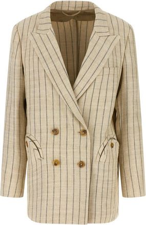 Blaz&eacute; Milano Serene Everyday Blazer - Dames - Blazers - Beige - S - Katoen - Jassen