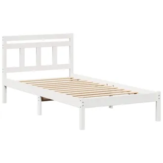 Berkfield Home White 90 x 190 cm Solid pine wood