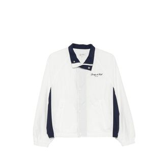 Sporty & Rich Logo-embroidered Colour-block Jacket