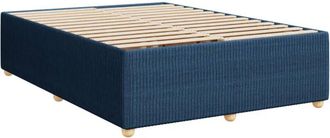 vidaXL Cama Sin Colch&oacute;n Tela Azul 140x200 Cm Vidaxl