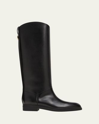 Loro Piana Kilda Leather Riding Boots