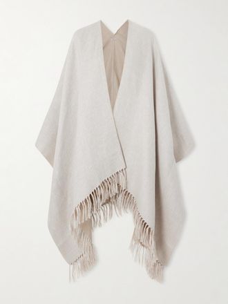 Brunello Cucinelli Sciarpa In Misto Lino Con Frange - Neutri