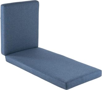 EDÈN JARDÍ Cojín para tumbona de jardín color azul 190x60x10 cm