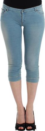 Ermanno Scervino Capri Jeans - Dames - Cropped Jeans - Blauw - M - Katoen - Jeans