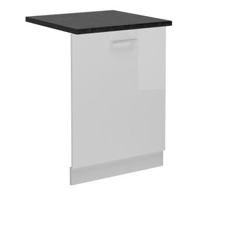 Vicco Tapa Del Lavavajillas R-line, Blanco Alto Brillo, 60 Cm, Et Antracita, Vicco