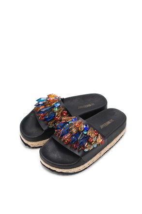 The White Brand Womens High Sun Platform Sandals, Multicolour (Multi Multi), 5 UK