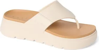 Reef Cali Laguna Platform Flip Flop in White Swan at Nordstrom, Size 8