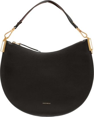 Coccinelle Sunup Medium Hobo Tas - Dames - Schoudertassen - Zwart - ONE Size - Leer - Tassen