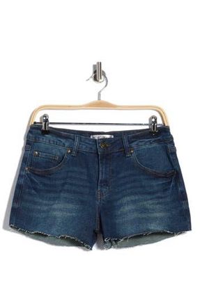 Madden Girl Raw Hem Shorts in Dark Wash at Nordstrom Rack, Size 13