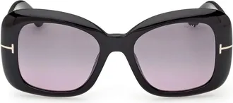 Tom Ford Sunglasses Ft1348 01 B Sandra Black/Smoky Gray Womens