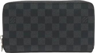 Louis Vuitton Pre-owned Wallets, male, Black, Size: ONE SIZE Pre-owned Zippy Organizer Damier Graphite Long Wallet