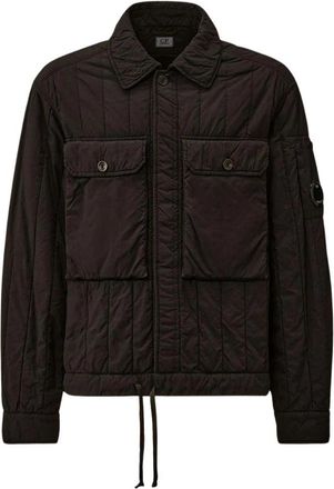 C.P. Company W080A 999 Jas - Heren - Zomerjassen - Zwart - 2XL - Leer - Jassen