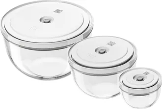 Zwilling Fresh & Save 3-Piece Glass Bowl & Lid Set in Clear at Nordstrom
