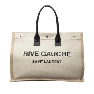 Saint Laurent Pre-owned Canvas Tote - unisex - Yves Saint Laurent Vintage - Vintage Tote Bags - Beige - ONE SIZE - Pre-owned