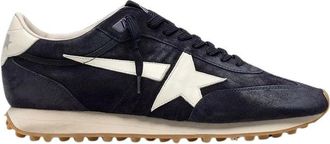 Golden Goose Dames Sneakers met vintage finish Blauw - Dames - Sneakers - Blauw - 38 EU - Schoenen