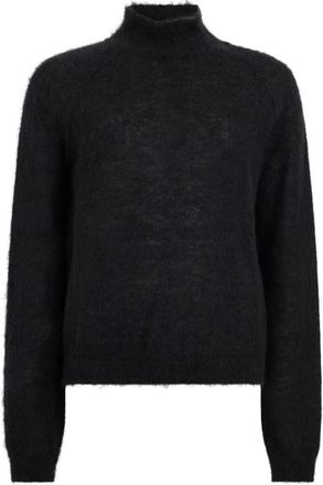 Alberta Ferretti Trui met hoge hals - Dames - Coltruien - Zwart - L - Wol - Truien & Vesten