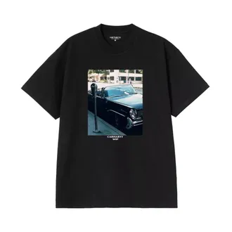 Carhartt Work in Progress Carhartt Wip, T-Shirts, male, Black, Size: XL S/S Warm Views T-Shirt