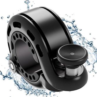 OEM Timbre Para Bicicleta De 110 Db De Potencia, Aleaci&oacute;n De Aluminio, Universal Para Manillares De 22,2 A 31,8 Mm, El&eacute;ctricas Y De Carretera, Negro