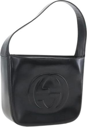 Gucci Pre-owned Shoulder Bags, female, Black, Size: ONE SIZE Pre-owned Coated Canvas Shoulder Bag