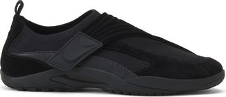 Lanvin Lnv1 Knit And Suede Sneakers in Black/black at Nordstrom, Size 37
