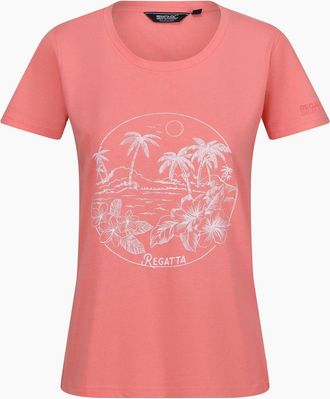 Regatta Womens Regatta Womens/Ladies Filandra VIII Tropical Island T-Shirt - Pink - Size: 14