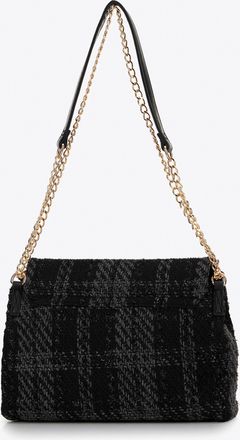 Wittchen Dames Boucl&eacute; Messenger Bag, Zwart, Polyester