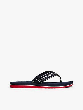 Tommy Hilfiger Jacquard Logo Fine Cleat Flip-Flops