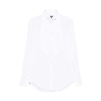Emporio Armani Formal Shirts, male, White, Size: 2XL Pointed Collar Shirt