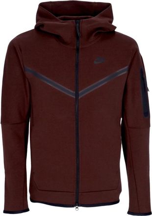 Nike Tech Fleece Hoodie Zip Sweatshirt - Heren - Trainingsjackets - Bruin - S - Katoen - Fitness