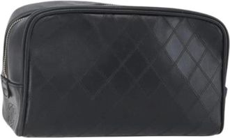 Chanel Pre-owned Clutches, female, Black, Size: ONE SIZE Pre-owned Leather Clutch