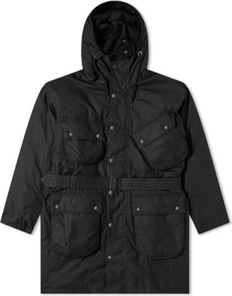 Barbour International X Engineered Garments Brookdale Wax Jas - Heren - Zomerjassen - Zwart - S - Jassen