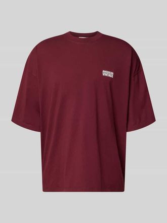 American Vintage American Vintage T-Shirt mit Logo-Print Modelll GIXY in Bordeaux, Gr&ouml;&szlig;e M/L